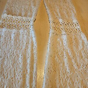 White Lace Pants Size S